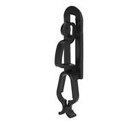 60Pcs Christmas Roof Clips - Light Hooks Gutter Lights for Halloween & Christmas Outdoor Decoration (Black)