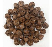 60PCS Christmas Rusty Tin Jingle Bells Country Primitive Farmhouse Rustic Metal Bells for Christmas Tree Ornament Holiday Everyday Hanging Crafting and Embellishing 17mm