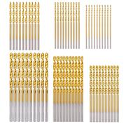 60pcs Cobalt Drill Bit Set High Speed Steel Twist Drill Bit Set (3/64"-1/8") HSS43 Fully Ground Micro Drills Bits Metric Drills Bits for Wood Aluminum Alloy Plastic Metal Steels Cast Iron