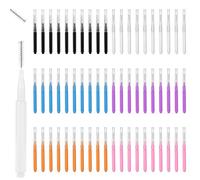 60PCS Colorful Micro Eyebrow Brush, Brow Lamination Brush Eyebrow Spoolie Brushes Portable Mini Spoolies for Eyebrows Eyelashes