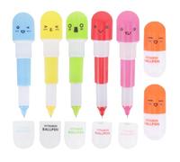 60pcs Creative Retractable Ballpoint Pens Cartoon Plastic Mini Bulk