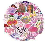60PCS Cute Stickers,Girly Stickers Stickers Aesthetic Pink Stickers Waterproof Stickers Scrapbook Kawaii Stickers for Laptop,Computer, Luggage, Skateboard, Water Bottles