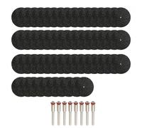 60Pcs Cutting Discs with 8 Mandrels,3mm 1/8 Inch Shank Rotary Tool | Cutting Disc Accessories,32mm Fibreglass Reinforced Resin Cut Off Wheels Compatible with Dremel for Metal, Wood