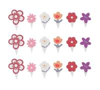 60pcs Delicate Flower Cupcake Topper Paper Cake Decoration | Mother's Day Party Use, Easy to Store and Use, Floral Dessert Picks for Sweet Table Displays