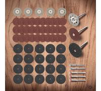 60pcs Diamond Cutting Discs Sanding Grinding Wheel Set Circular Saw Blade for Woodworking Metal Dremel Mini Drill Rotary Tool 60B