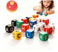 60PCS-Dice Word Game, Scrambled Dice Game, Dice Word G ame Brain Exercise G ame, Perfect for Parties and Family Ga me Nights, Travel-Friendly Board Games Set for 1-5 Players (1pcs)