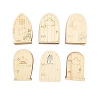 60pcs DIY Unfinished Wooden Ornaments, Cartoon Pattern Boxwood Crafts to Paint, Smooth Sanded Wood Shapes for Christmas Tree Decorations, Holiday Gifts and Kids Art