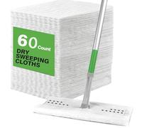 60Pcs Dry Sweeping Cloths Pads Flash Speed Mop Refill Wipes Disposable Duster Refills Floor Wipes Duster Refills for Floor Wood Tile Mopping and Cleaning