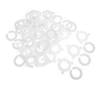 60pcs E27 to E14 Plastic Lamp Holder Conversion Ring White