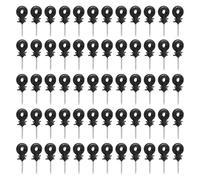 60Pcs Electric Fencing Ring Insulators, Wire Mesh Ring Insulator, Quick-Install Thread Design for Wood Posts | Heavy-Duty Wire Clips for Farm/Animal Fencing