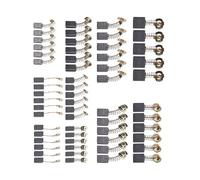 60PCS Electric Motor Carbon Brush 10 Different Brush Sizes Copper Alloy Blend Power Tools Repair Maintenance Industrial Motor Carbon Brush