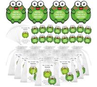 60Pcs Employee Appreciation Gift Pin Cartoon Cute Frog Brooch Collar Pin Cheer up Cards with Organza Bags Coworker Thank You Gift Recognition Metal Badge Backpack Decoration Pocket Hug