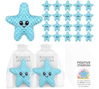 60PCS Employee Appreciation Gifts Bulk Crochet Starfish Gifts Bulk with Support Cards Positive Appreciation Party Giveaways for Employee Coworker Teacher Learners Nurse Inspirational Starfish Plush