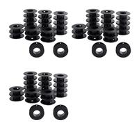 60pcs Empty Spools, 2.1x0.7 Inch Plastic Thread Spools Ribbon Spools Black Craft Spools Wire Spool Weaving Bobbins