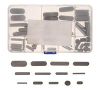 60pcs End Parallel Drive Shaft Keys 3-12mm Steel Black Set | Metric Assortment, Square and Corner Options, Storage Box Included, for Keyed Shafts