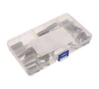 60pcs End Parallel Shaft Keys 3-12mm Steel Assortment Set | Metric Sizes, Square and Corner Options, Storage Box Included, for Gear Hubs and Drive Trains