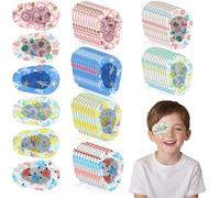 60Pcs Eye Patches for Kids,Breathable Eye Patch for Kids Lazy Eye,Light Blocking Sleep Patches for Kid,Non Woven Adhesive Eye Bandage,Cartoon Animals Kids Eye Patch for Girls Boys