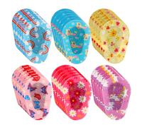 60pcs Eye Patches for Kids, Cartoon Adhesive Eye Pods Post Cute Summer Light Blocking Breathable Cotton Eye Pad for Child Amblyopia and Cross Eye, Lazy Eyes