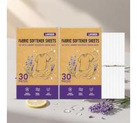 60pcs Fabric Conditioner Sheets, Tumble Dryer Sheets, Laundry Softening and Cleaning Sheets, Soften Fabric, Reduce Static Electricity, Care Fiber, Dissolves Quickly Without Leaving Residue (2, A)