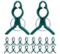 60pcs Garden Plant Clip Set Green Plastic for Stem Support