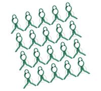 60pcs Garden Plant Support Clips Set, Green Plastic Quick Release