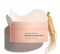 60PCS Ginseng+Retinol Under Eye Gel Patches for Puffy Eyes,Revive Under Eye Patches,Eye Patches for Dark Circles,Eye Bags Removal,Collagen Eye Mask for Puffy Eyes, Revitalizing Skincare for Women