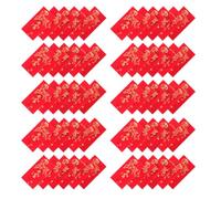60pcs Goat Zodiac Red Envelopes Paper for Lunar New Year | Gold Foil Print, Reliable Seal, Tear-resistant Paper, Festive Mixed Style for Friends and Family Random Style