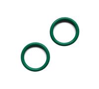 60Pcs Green Fluorine Rubber O-Ring Gasket for Professional Faucet Plumbing Seal, Cross Section 2.65mm,Green,17.8x12.5x2.65mm