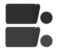 60Pcs Grit Foot File Replacement Pads, Reusable Self-Adhesive Stainless Steel Foot File Refills, Sand Papers Replacement Pedicure File Refill, Pedicure File Refill Pads for Removing Dead Skin