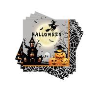 60PCS Halloween Haunted House Paper Napkins Disposable Decorative