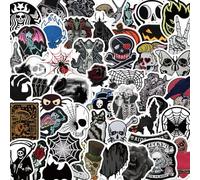 60Pcs Halloween Stickers for Kids,Personalized Kids Stickers for Water Bottle,MacBook,Car,Bumper,Luggage, Laptop,Waterproof Stickers for Adults Teens Boys Girl (60PCS Halloween Stickers)