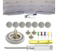 60Pcs Headliner Repair Kit - Auto Ceiling Fabric Fastener Set, Repair Rivets With Mounting Tool, Replacement Fixing Components For Interior Trim Restoration | For Car Upholstery Panel Refitt