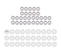 60pcs Healing Non Pull Silicone Piercing Discs for Piercing Dents, 3/5/7/9mm, Clear Disc Pads, Ear Lobe Support Patches, Clear Disc Pads for Dents, Earrings, Earrings, one size, As described