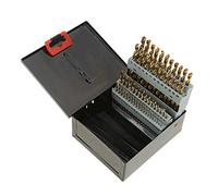 60Pcs High Speed Steel Twist Drill Bits Set Coated Gold Color Sharp Durable Professional Grade Drill Bits For Metal Wood Plastic Aluminum DIY Craft Industrial Work