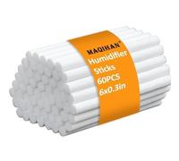 60PCS Humidifier Stick Filter Refill - 6In Humidifier Filter Sticks Air Diffuser Pure Wicks Refill Cotton Filter Stick Replacement Wicks for Small Portable Diffuser in Office Bedroom Home