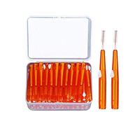 60pcs Interdental Brushes Push-Button Toothpick Flossing Heads Soft Bristle Oral Hygiene Brush for Fresh Breath Gum Care Family-Safe Tools