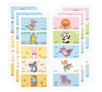 60pcs Kids Shoe Labels Cute Right Left Sole Animal Children Boys Girls Shoes Stickers for Children's Day Birthday Baby Party Gift Early Learning Decals (1) (Animal)