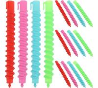 60pcs Large Hollow Spiral Hair Perm Rod Curling Rod for Long Hair Heatless Styling Soft Plastic Spiral Curlers DIY Rollers Set Random Color, Ensuring and safe use, These curlers are built to last, ...