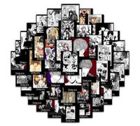 60pcs Light Yagami Anime Stickers Decals Cartoon Cute Stickers Misa Amane Ryuuku Vinyl Sticker for Water Bottles Guitar Laptop Skateboarding