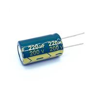 60pcs/lot 220UF 200v 220UF aluminum electrolytic capacitor size 18 * 30mm 20% EKFBQBGW