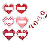 60Pcs Love Heart Sticker Wrapping Labels 2x2.3Inch Sealing for Envelopes Present Box Valentines Cards Candy Bag Everyday Surprise