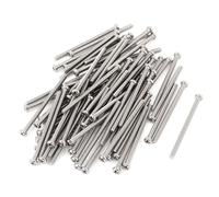 Sourcingmap M2.5 x 40mm 304 Stainless Steel Phillips Round Head Screws Bolt 60pcs
