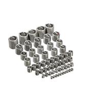 60pcs M3 M4 M5 M6 M8 M10 M12 304 Stainless Steel 2D Fastening Thread Insert Kit Hardware Repair Tool Spiral Wire Sleeve Screw
