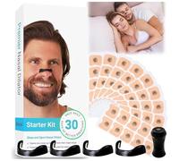 60PCS Magnetic Breathing Nasal Strips Breathing Nasal Strip Anti-Snoring Sleep Nasal Strips Magnetic Nose Strip Magnetic Nose Clip Snoring Aids for Men and Women Cutter