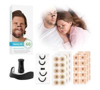 60Pcs Magnetic Nose Strip Breathing Anti Snoring Devices, Effective Stop Snoring Aids for Men Women, Breath Easy Nasal Strips Magnetic for Home Travel Businesss