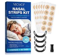 60Pcs Magnetic Nose Strip - Magnetic Nasal Strips - Magnetic Anti-Snoring Sleep Nasal Strips - Magnetic Nasal Strips Improve Sleep Reduce Snoring Improve Sleep Quality for Hotels Families Business