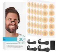 60PCS Magnetic Nose Strip,Magnetic Nasal Strips,Nasal Strips Open Your Nasal Cavity,Breathing Nose Magnets for Breathe Better,Good Sleeping Nasal Pads for Men and Women Noses (Round)