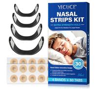 60PCS Magnetic Nose Strips, Magnetic Nose Strip, Nasal Strips, Nose Breathing Strips Magnet for Anti-Snoring, Nose Strips for Breathing, Instantly to Improve Sleep, Skin Safe and Comfort Nasal Strips