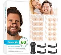 60PCS Magnetic Nose Strips - Snoring Aids for Men & Women, Anti Snoring Devices for Better Sleep, Comfort-Fit Nose Strips for Home & Travel