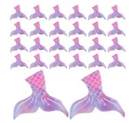 60pcs Mermaid Tail Paper Napkins 6.48x6.09 Inch Decorative Paper | High Absorbency, Tear Resistant, Birthday and Outdoor Picnics, Ocean Theme Party Decoration